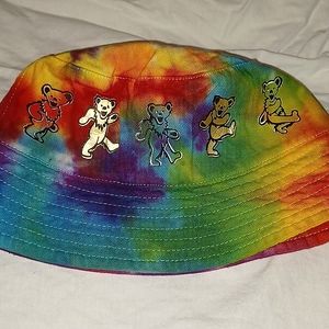 Brand new. Never worn Grateful Dead bucket hat. Rainbow Tie Dye